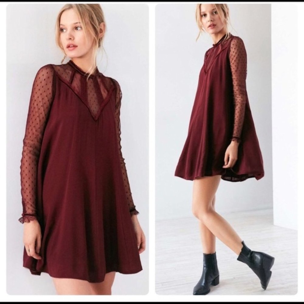 Urban Outfitters Burgundy Dress